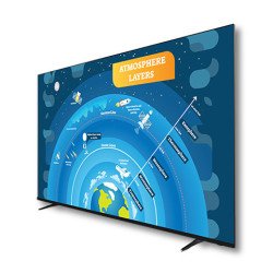 Pantalla publicitaria Sharp 4P-B65EJ2U, 165.1 cm (65"), 3840 x 2160 Pixeles, 4K Ultra HD, LCD, ATSC, Negro