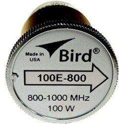Elemento de 100 watt en línea 7/8" para wattmetro Bird 43 en rango de frecuencia de 800 a 1000 MHz.