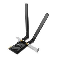 Tarjeta de red PCIe, TP-Link, Archer TX20e, wifi 6, ax1800, bluethooth 5.2, (5ghz) 1201 Mbps, (2.4 GHz) 574 Mbps