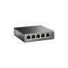 Switch TP-Link 5 puertos RJ45 10/100 Mbps no administrable con 4 puertos PoE para escritorio Switch TP-Link 5 puertos RJ45 10/100 Mbps no administrable con 4 puertos PoE para escritorio