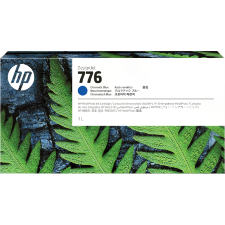 Cartucho de tinta HP 776 de 1 litro, Alto rendimiento (XL), Azul, 1000 ml, 1 pieza