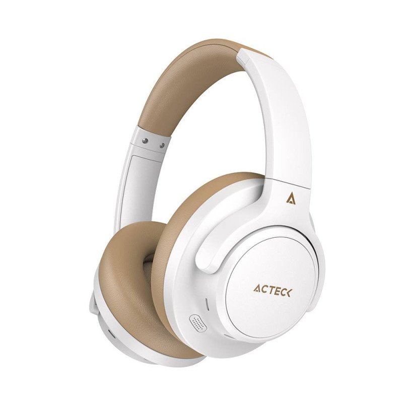 Audífonos Inalámbricos Bluetooth Hype Epic HP750 Acteck Elite Series Cancelación de ruido activo hibrido, Color Blanco