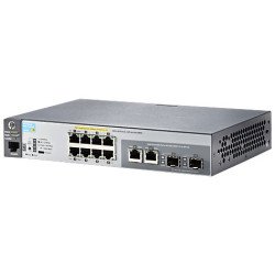 Switch HP Aruba 8 puertos 10/100 Mbps 2530-8-poe+(67w), 2 dual RJ45/ SFP rack, administrable, qos, capa 2