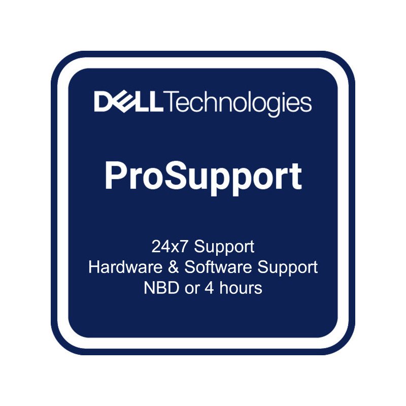 Póliza de garantía Dell para Latitude notebooks 5000 de 3 años incluidos a 5 años prosupport