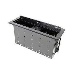 Gabinete de conectividad de mesa de juntas, de dos módulos, con administración de cableado