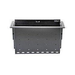 Gabinete de conectividad de mesa de juntas, de dos módulos, con administración de cableado