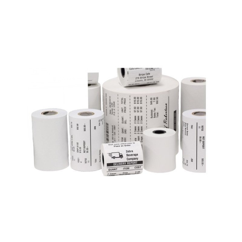 Zebra Papel Recibo 3in x 55ft (76.2mm x 16.8m)