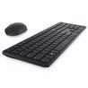Teclado DELL KM5221W, Tamaño completo (100%), Inalámbrico, RF inalámbrico, QWERTY, Negro, Ratón incluido