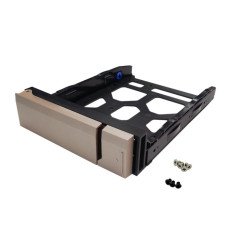 Qnap tray-35-NK-gld01 Gold HDD tray v1 for 3.5" and 2.5" drives without key lock black plastic with 6 x screws for 2.5" HDD tool