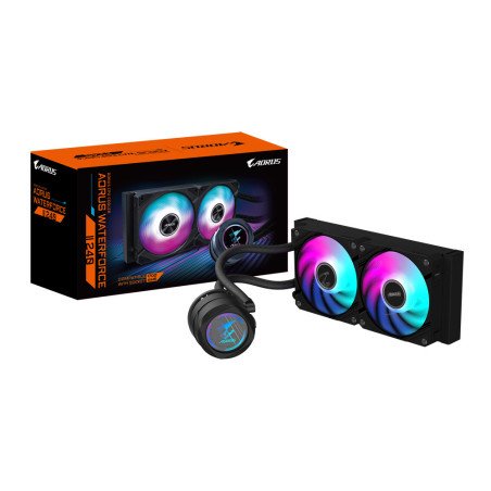 Enfriador por líquidos todo en uno GIGABYTE AORUS WATERFORCE II 240, 12 cm, Negro