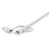 Cable de Carga USB de 1.8m - Lightning/USB-C/Micro-USB - Certificado p