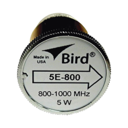 Elemento de 5 watt en línea 7/8" para wattmetro bird 43 en rango de frecuencia de 800 a 1000 MHz.