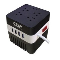 Regulador CDP RU-AVR604 - 4, Negro, Hogar y Oficina, 600 VA