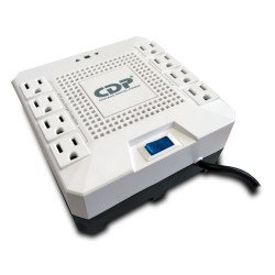 Cdp ravr1808 - regulador para equipos electrónicos de alto consumo, 1800va, 1000w, 8 tomas con protección