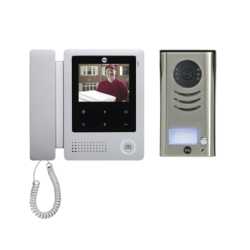 Kit de videoportero ydv4702: frente de calle y monitor, función intercom: llamadas internas, contactos, guardia