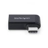 Adaptador Acodado USB-C a USB-A, USB Tipo C, Conversor Compacto USB Tipo C Macho a USB Hembra, 5 GBps, Níquel Conector, Negro