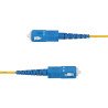 Cable de Fibra Óptica Simplex LC a SC (UPC) OS2 Monomodo de 5m, 9/125, 40G/100G, Cable LSZH, Cable for Dispositivo de red, Pan