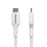 Cable de Carga USB-C Blanco de 1m, Cable UCB Tipo C de Carga para Laptop, PD de 60W 3A, Cable de Transferencia, Cable for Comput
