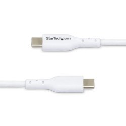 Cable de Carga USB-C Blanco de 1m, Cable UCB Tipo C de Carga para Laptop, PD de 60W 3A, Cable de Transferencia, Cable for Comput