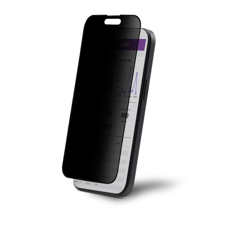 Filtro de Privacidad Antiespía de 4 Vías para iPhone 15 Pro Max, Protector Táctil de Pantalla, +/-30°, Vidrio Templado, Para 17c