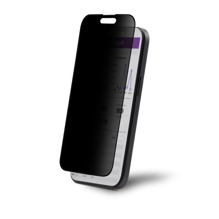 Filtro de Privacidad Antiespía de 4 Vías para iPhone 15 Pro Max, Protector Táctil de Pantalla, +/-30°, Vidrio Templado, Para 17c