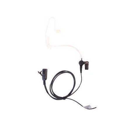 Micrófono - audífono de solapa con tubo acústico transparente para Kenwood TK3230/3000/3402/3312/3360/3170,NX240/340/220/320/420