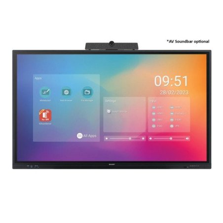 Sharp AQUOS BOARD Monitor Interactivo Infrarolo LCD65” 4K, 16/7, 3 años garantía en sitio