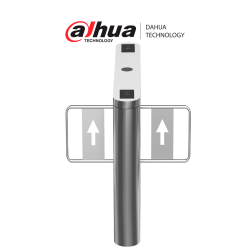 Swing Barrier Media para exterior, 1 Carril, Motor Eléctrico CD, Acero