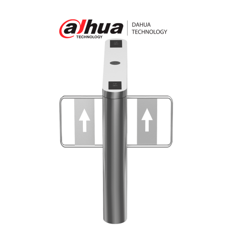 Swing Barrier Media para exterior, 1 Carril, Motor Eléctrico CD, Acero Inoxidable, Puerto RS232, Soporta Conteo de Entrada y Sal