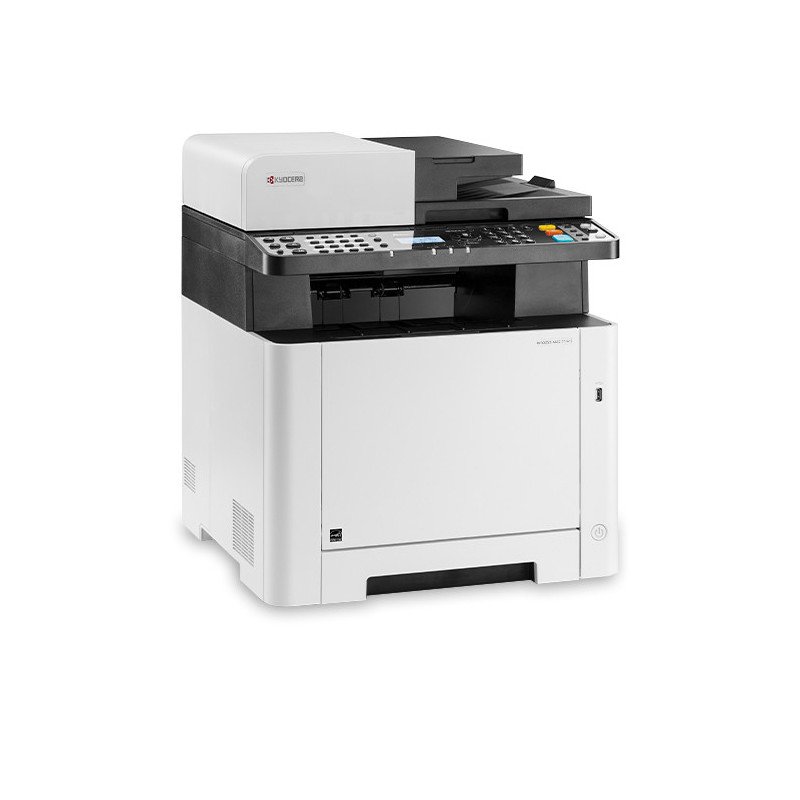 Impresora KYOCERA ECOSYS 110C0A2US0, Laser, Impresión a color, 1200 x 1200 DPI, Copia a color, Impresión directa, Gris, Blanco