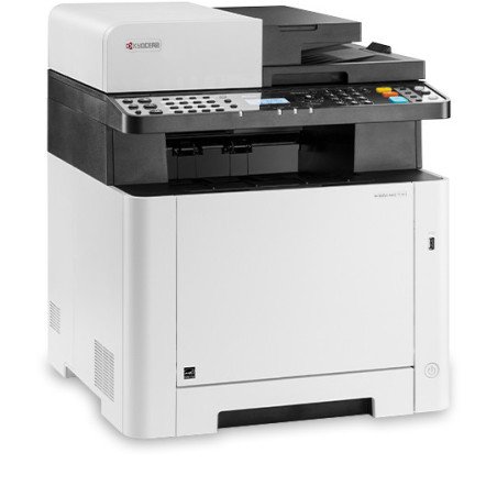 Impresora KYOCERA ECOSYS 110C0A2US0, Laser, Impresión a color, 1200 x 1200 DPI, Copia a color, Impresión directa, Gris, Blanco