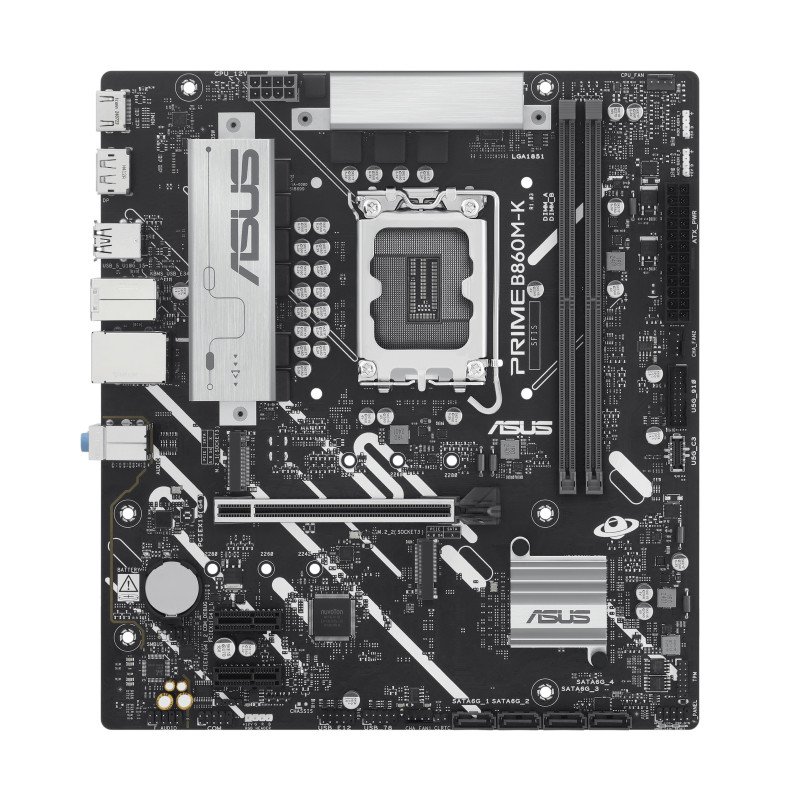 Tarjeta madre ASUS PRIME B860M-K, Intel, LGA 1851 (Socket V1), Intel Core Ultra (Series 2), LGA 1851, DDR5-SDRAM, 128 GB Tarjeta madre ASUS PRIME B860M-K, Intel, LGA 1851 (Socket V1), Intel Core Ultra (Series 2), LGA 1851, DDR5-SDRAM, 128 GB