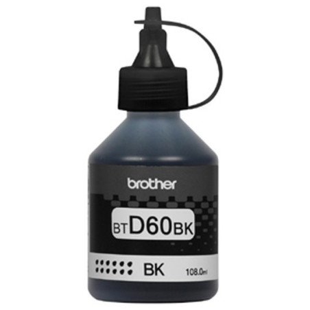 Botella de tinta negra Brother BTD60BK alto rendimiento hasta 6500 pág. para DCPT310 DCPT510W MFCT910DW