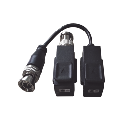 Kit de transceptor (balluns) TurboHD con botón push, hasta 8 MP (4k), 