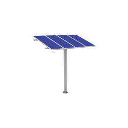 KIT (1X4) Montaje en poste para 4 módulos fotovoltaicos 1470 x 660 x 3