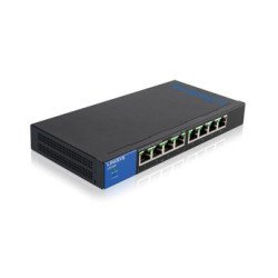 Linksys LGS108P switch Gigabit Ethernet (10/100/1000) Energía sobre Ethernet (PoE) Negro