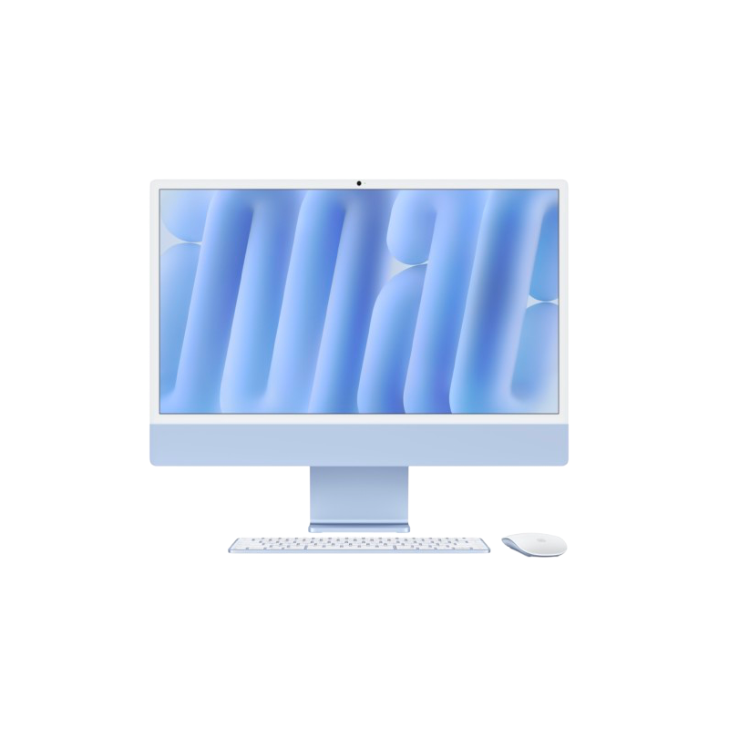 Computador Todo en Uno Apple iMac MWV33E/A, Apple M4, 16GB, 512GB SSD, 61cm (24") 4.5K, De Escritorio, Azul, Apple M4 Chip, 4480