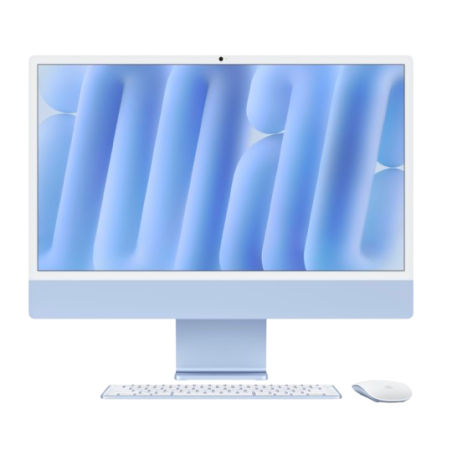 Computador Todo en Uno Apple iMac MWV33E/A, Apple M4, 16GB, 512GB SSD, 61cm (24") 4.5K, De Escritorio, Azul, Apple M4 Chip, 4480