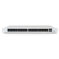Meraki MS MS130-48P-HW 48 Puertos Gestionable Conmutador Ethernet, Gigabit Ethernet, 10/100/1000Base-T, 1000Base-X, 2 Capa compa