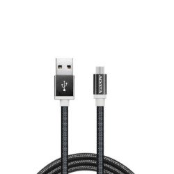 Cable Adata micro USB a USB 100cm 2.4mha negro Android, Windows, tela, puerto USB reversible