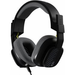 Auricular, tamaño completo, cableado, conector de 3,5 mm, negro