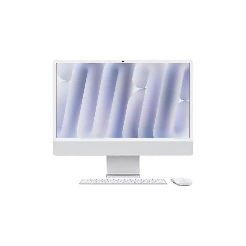 IMac 24in 4.5k m4 10 CPU and 10 gpuin 24gbin 512GB SSD silver