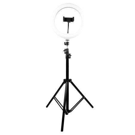 Aro de luz led 10 Pulgadas con base expandible y tripié para Streaming