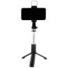 Bastón tripie selfie stick plegable con luz led Selfix