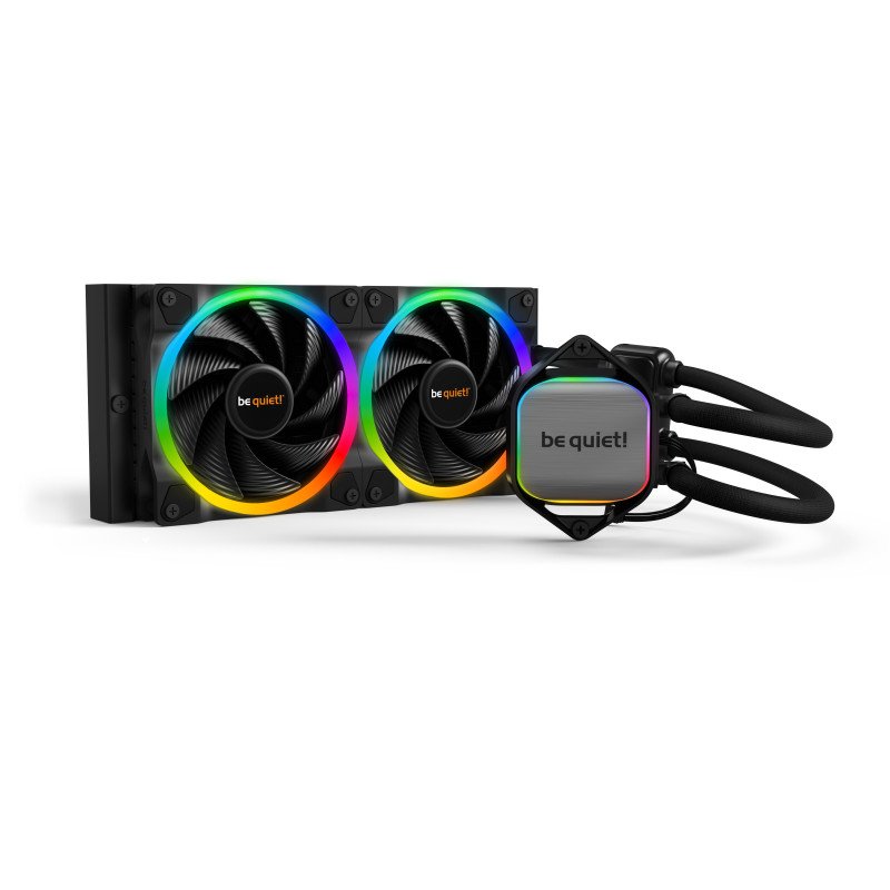 Enfriador Pure loop 2 fx 240 mm bw013 es la unidad de refrigeración por agua todo en uno silenciosa, con iluminación ARGB