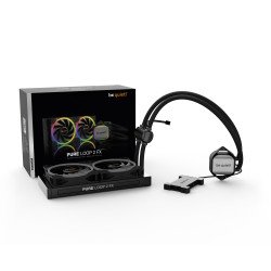 Enfriador Pure loop 2 fx 240 mm bw013 es la unidad de refrigeración por agua todo en uno silenciosa, con iluminación ARGB