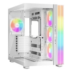 Gabinete BGW68 light base 600 lx White con ventiladores ARGB
