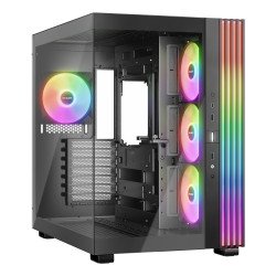 Gabinete Light base 600 LX black con ventiladores ARGB BGW67
