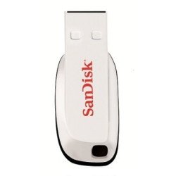 Memoria SanDisk 16GB USB 2.0 cruzer blade z50 blanco