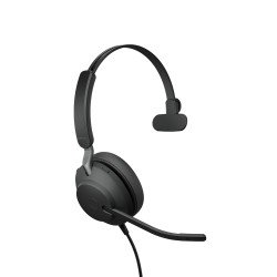 Diadema Jabra Evolve2 40 SE, Alámbrico, Llamadas/Música, 20 - 20000 Hz, 113 g, Auriculares, Negro